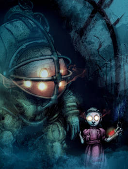 Bioshock Big Daddy and Little Sister