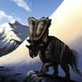 Chasmosaurus in the Mountains