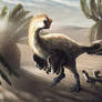 Oviraptorid Adult and Chicks