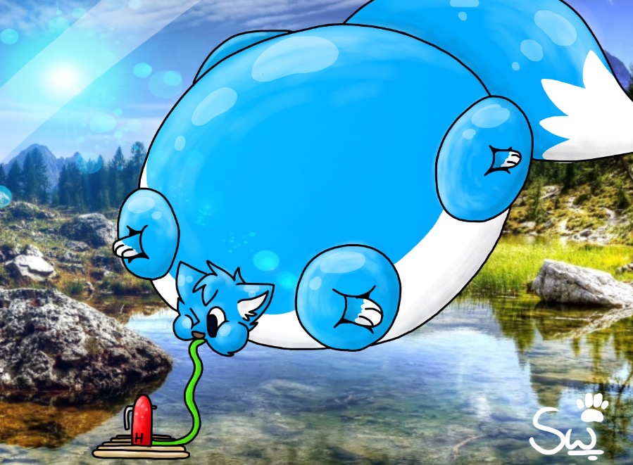 Helium Inflation by MythicalFurryWolfie on DeviantArt Helium Inflation by MythicalFurryWolfie on DeviantArt