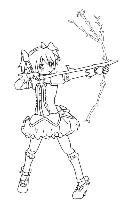 Madoka Kaname Lineart