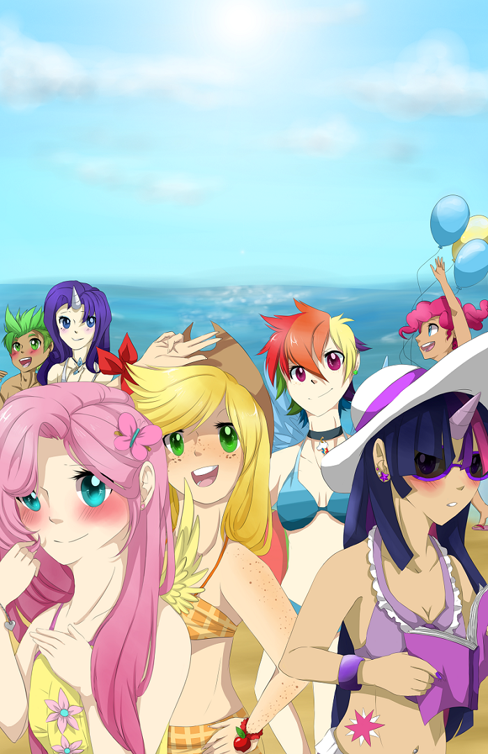 My little top pony beach