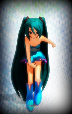 MMD .:. Miku Blue Dress .:. DL