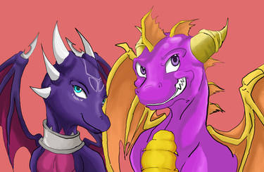 Spyro and Cynder