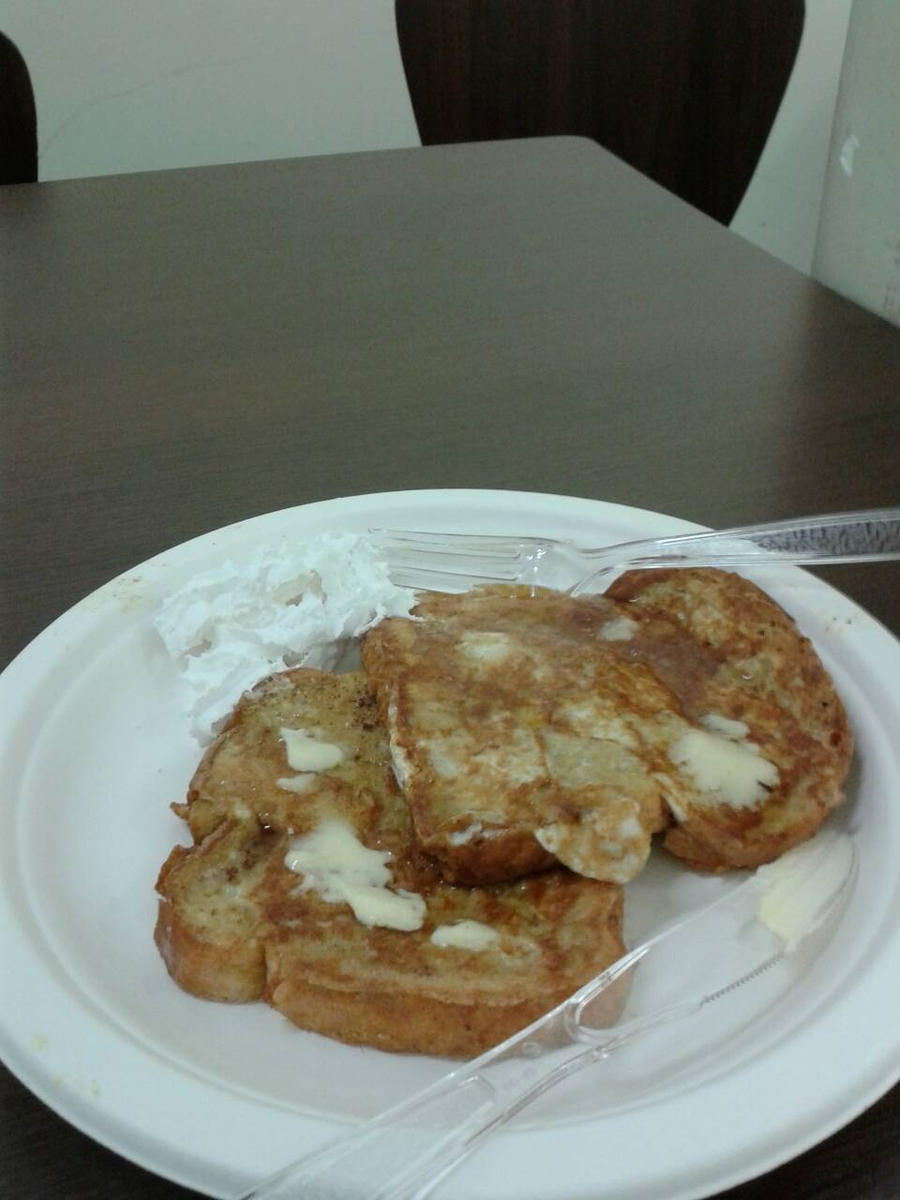 French Toast with whip cream 
