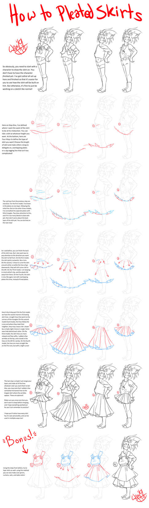 pleated dress drawing Pleated dress tutorial + some of my favourite pleated skirt tutorials I hope everyone has a great 2025 #pleatedskirt #pleateddress #animedress #animegirl #animeclothes #howtodrawanime #animetutorial #stepbystepdrawing #arttutorial