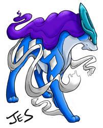 The legendary Suicune