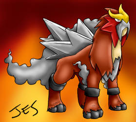 The legendary Entei