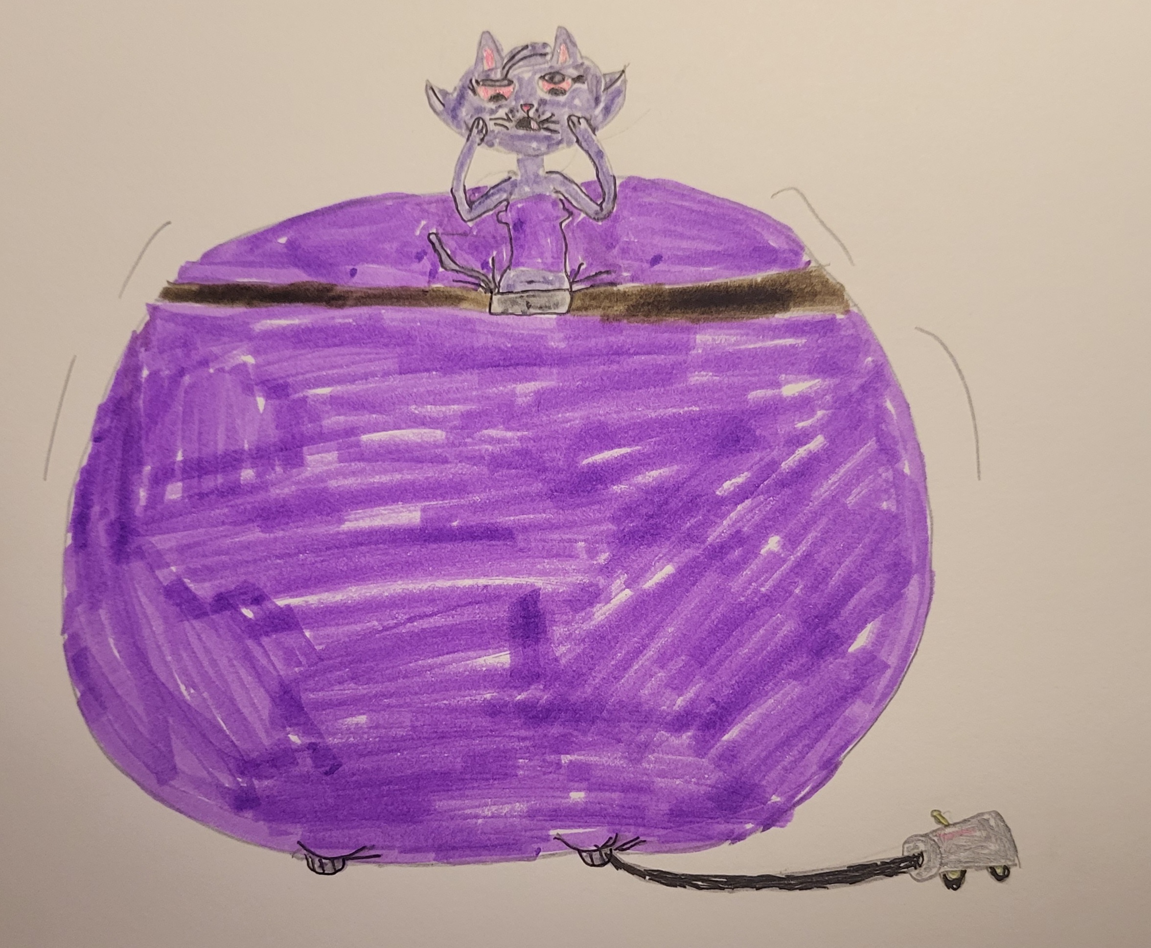 Top Cat Inflation Jessica The Cat Pants Inflation by squirreltailzzz on DeviantArt