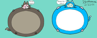 Cofi and Slushi's Inflatable Suits