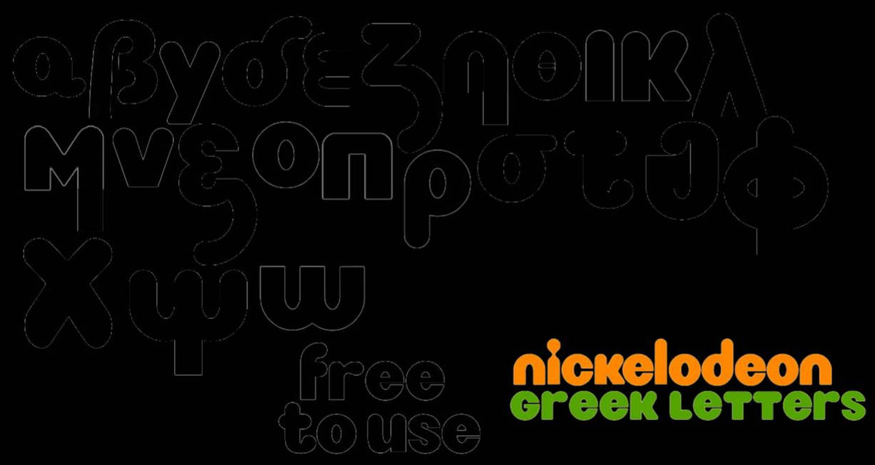 Nick Leters Nickelodeon greek letters F2U (means free 2 use) by ...