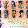 Tableau Chibi Gold Saints