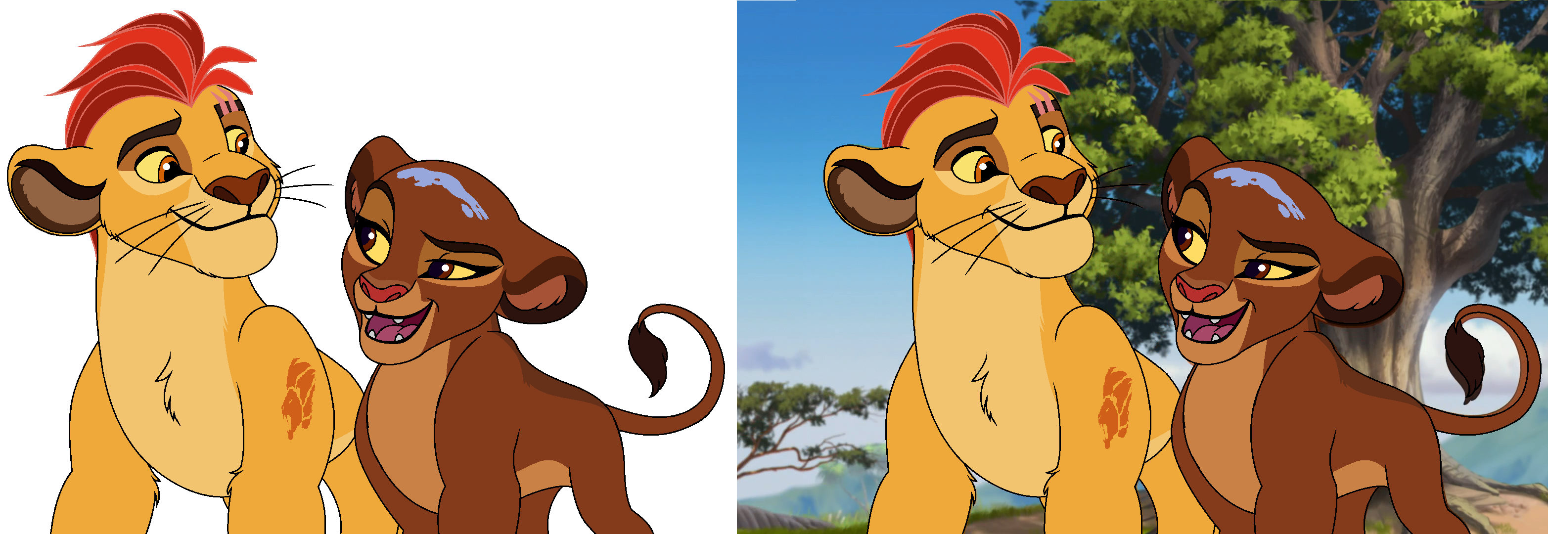 Kion Rani Base Base TLG 2# Kion and Queen Rani by KosaTLK on DeviantArt