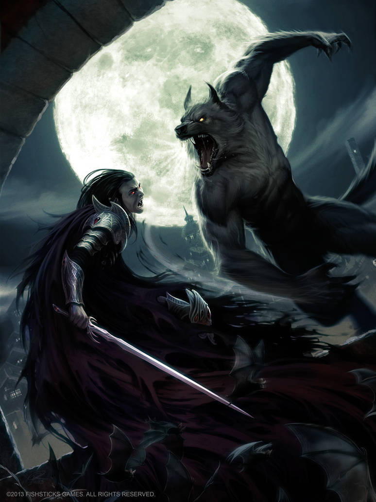 Lycan VS Vampire by Akeiron