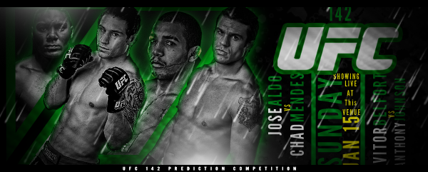 Ufc 142 PREDICTION COMPETITION BANNER