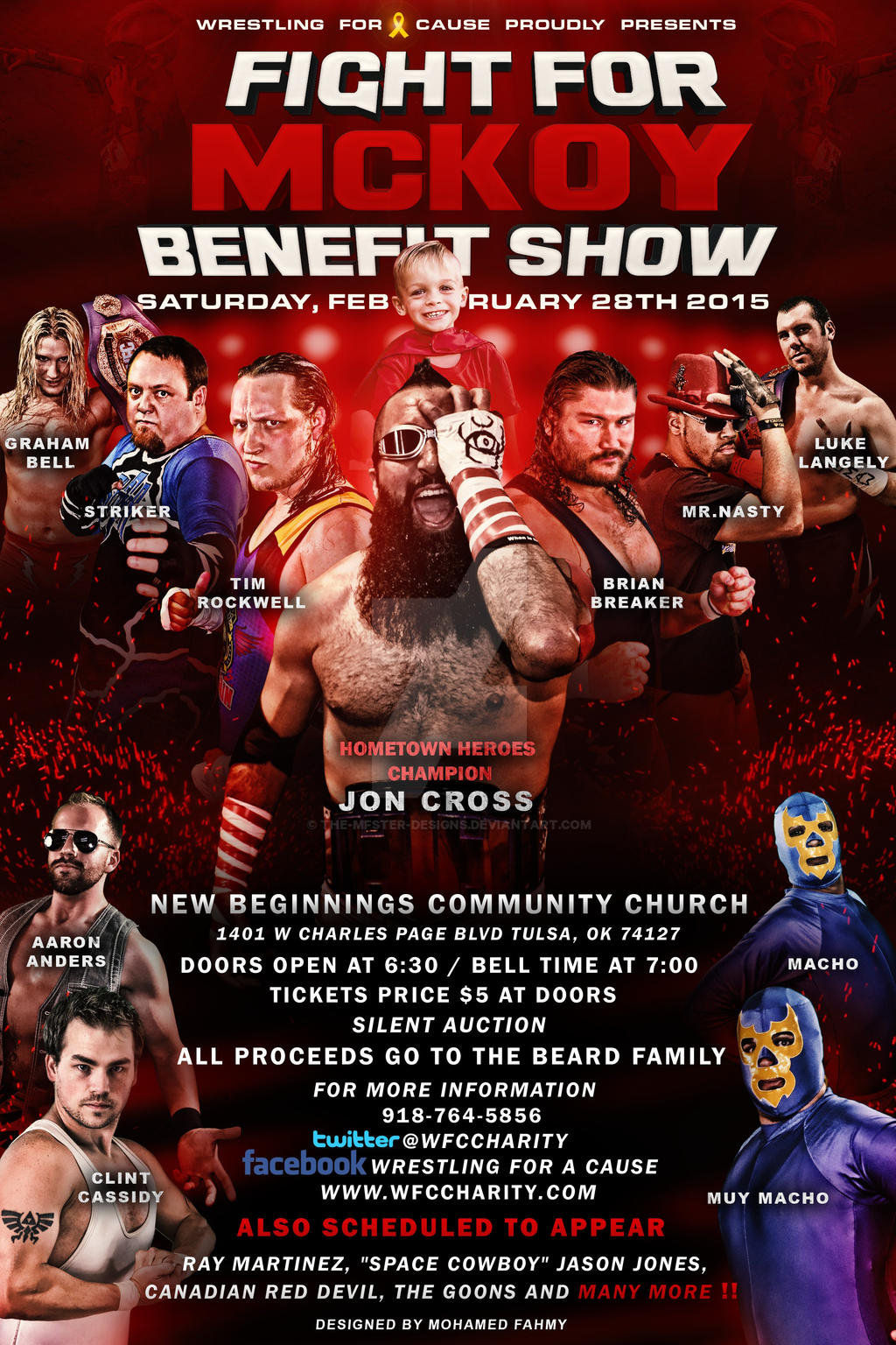 WFC The fight for McKoy benefit show flyer