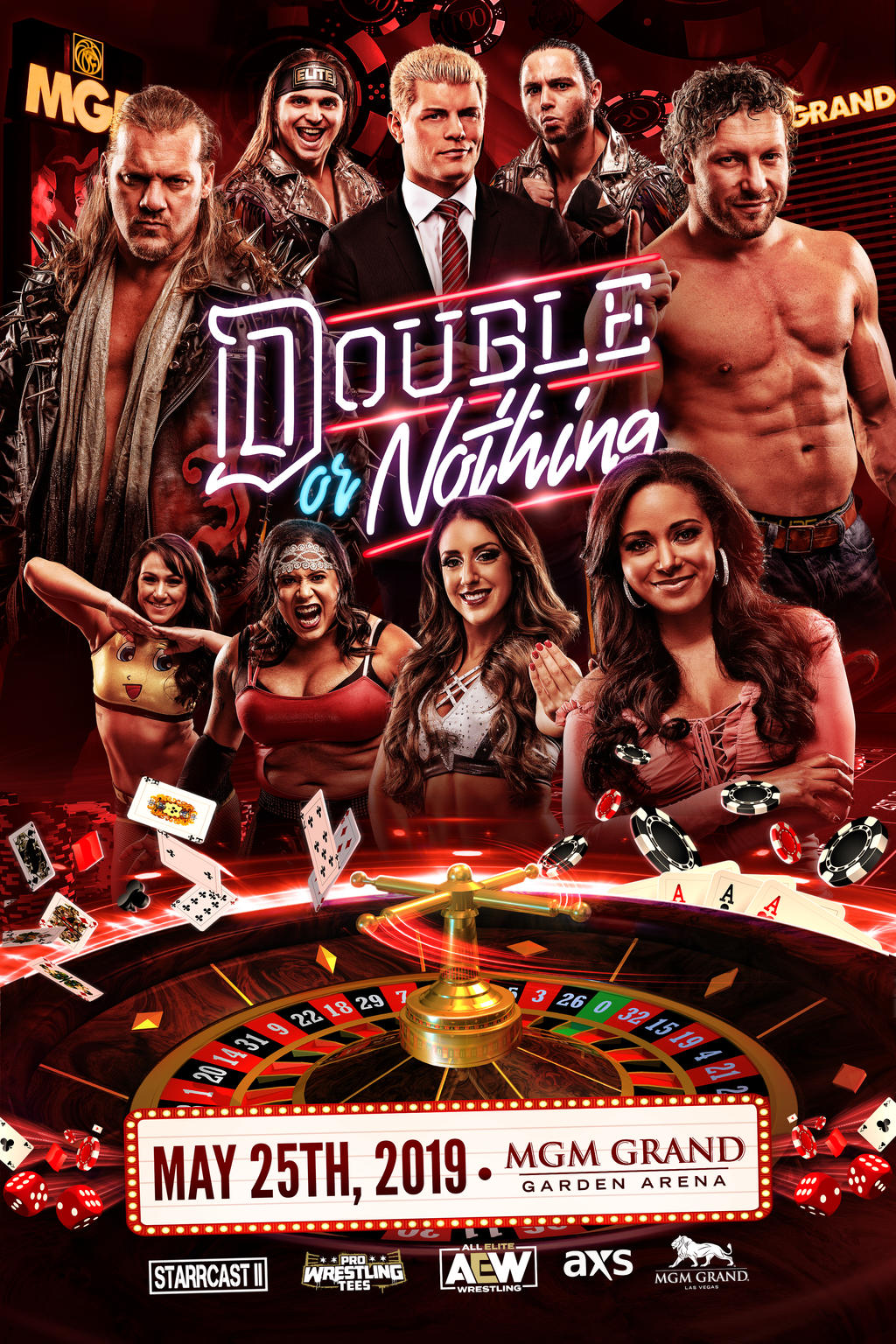 AEW Double Or Nothing official poster by THEMFSTERDESIGNS on DeviantArt