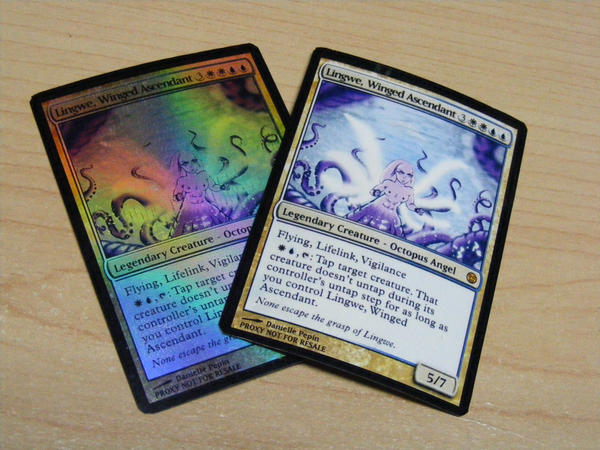 Magic: The Gathering - Octopus Angel Card Proxies by Dandy-L