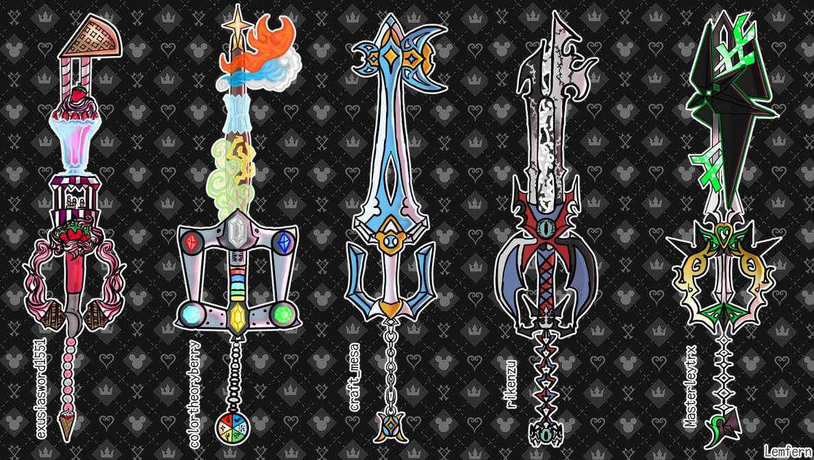 Custom Keyblade Modes Redesign My Keyblade Set 3 by lemfern on DeviantArt