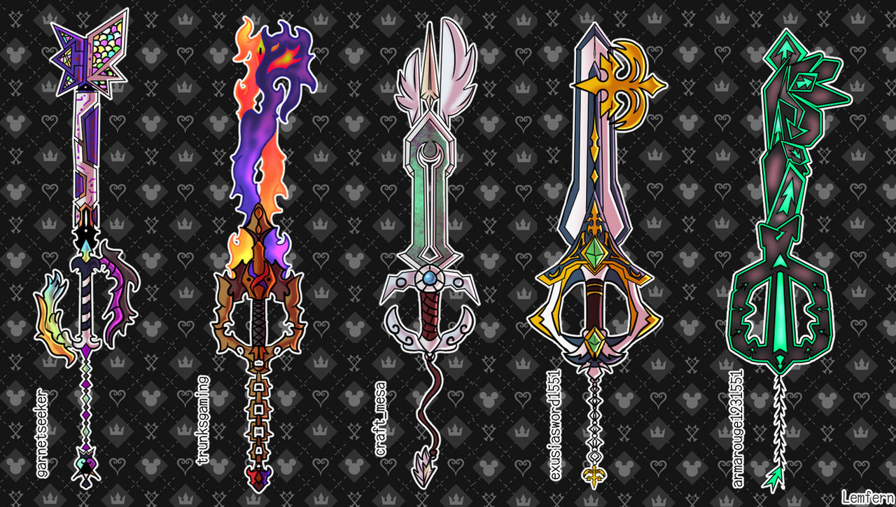 Redesign My Keyblade Set 5 by lemfern on DeviantArt