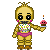 Toy Chica walking icon
