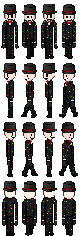 [Commission] Splendorman sprite sheet