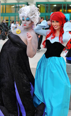 Ariel and Ursula the Sea Witch