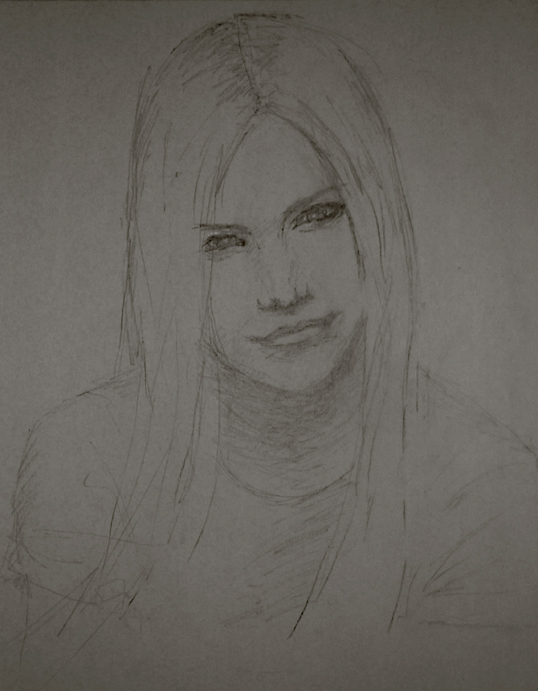 Sketch - Avril by starvingartist