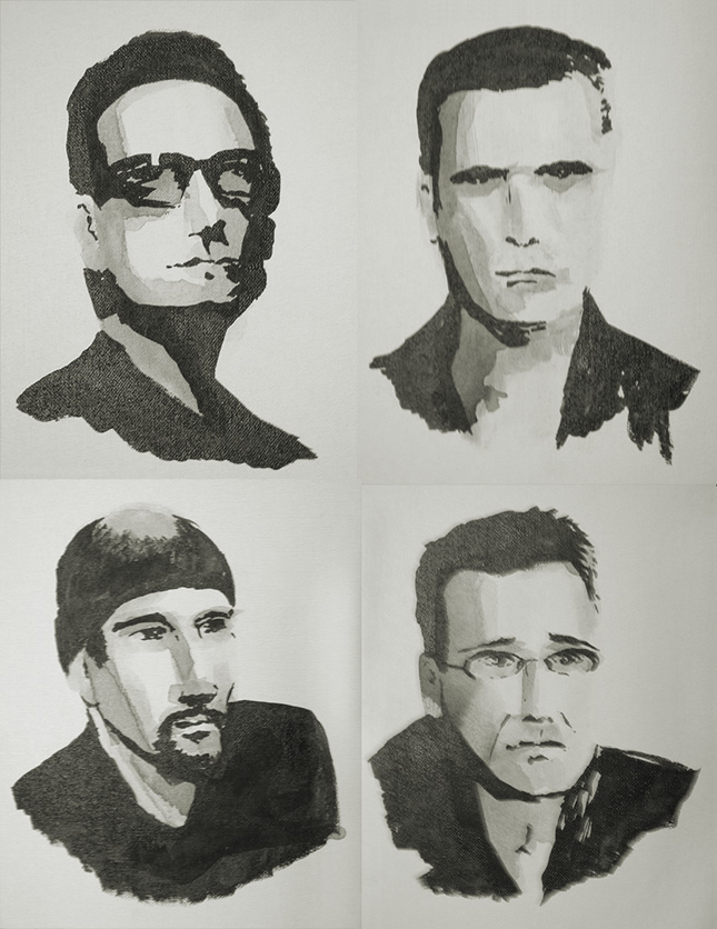 Black Ink - U2 by starvingartist