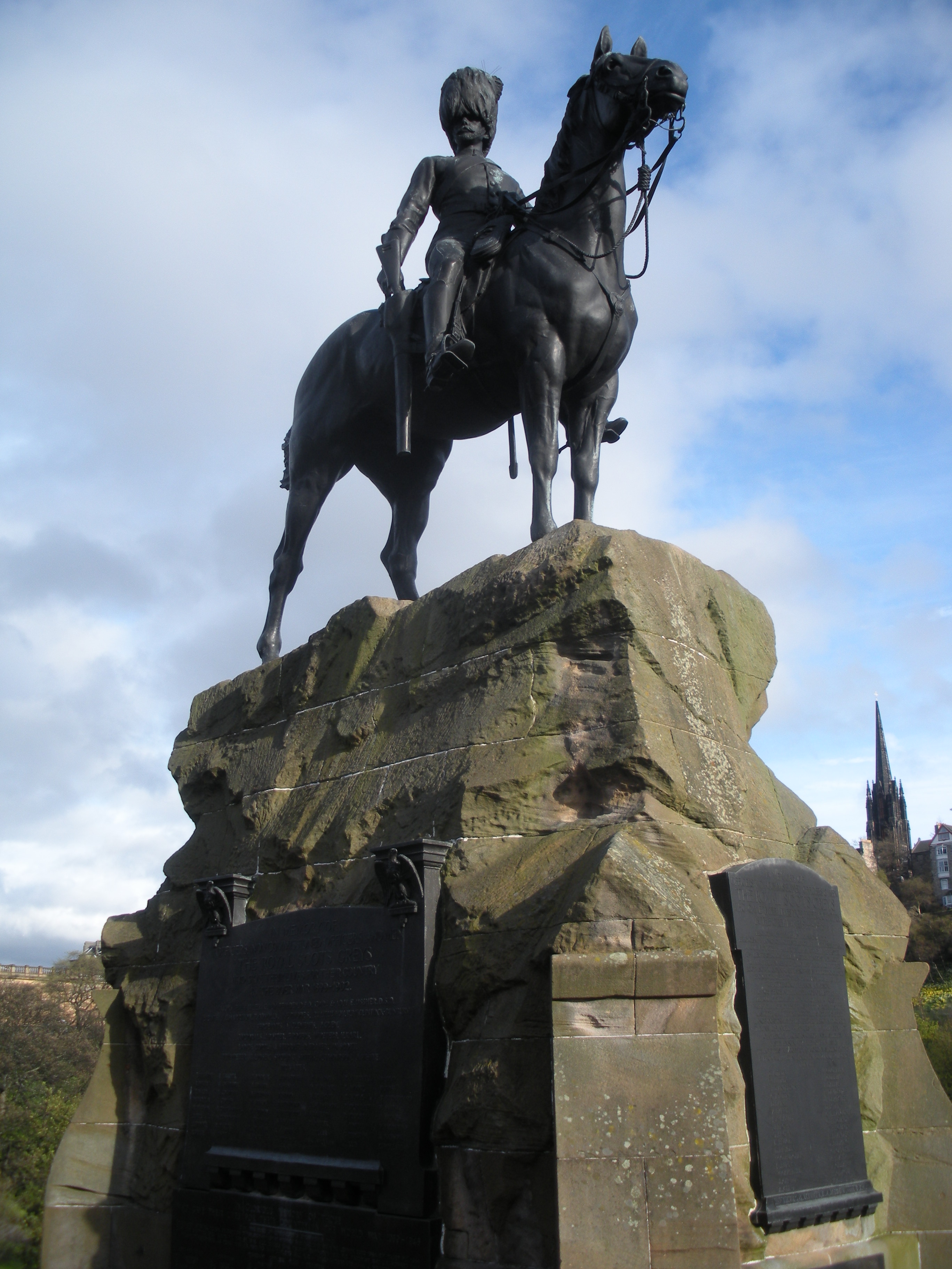 Royal Scots Greys Monument in Edinburgh