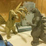 Papercraft Godzilla vs. King Ghidorah