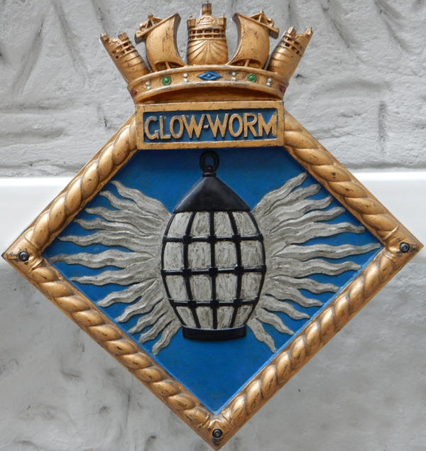 HMS Glow-Worm Badge