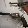 Somme Luger and Webley at IWM