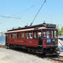 Waterfront Red Car 501 near Maritime Museum