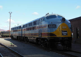 Lackawanna F3As 663 and 664 at Steamtown