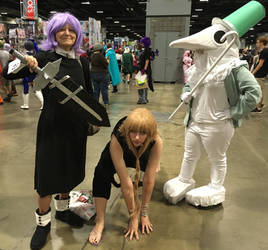 Crona, Medusa and Excalibur at Otakon 2018