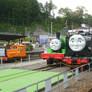 DB8 Rusty, C12.208 Percy and 49616 Hiro at Senzu