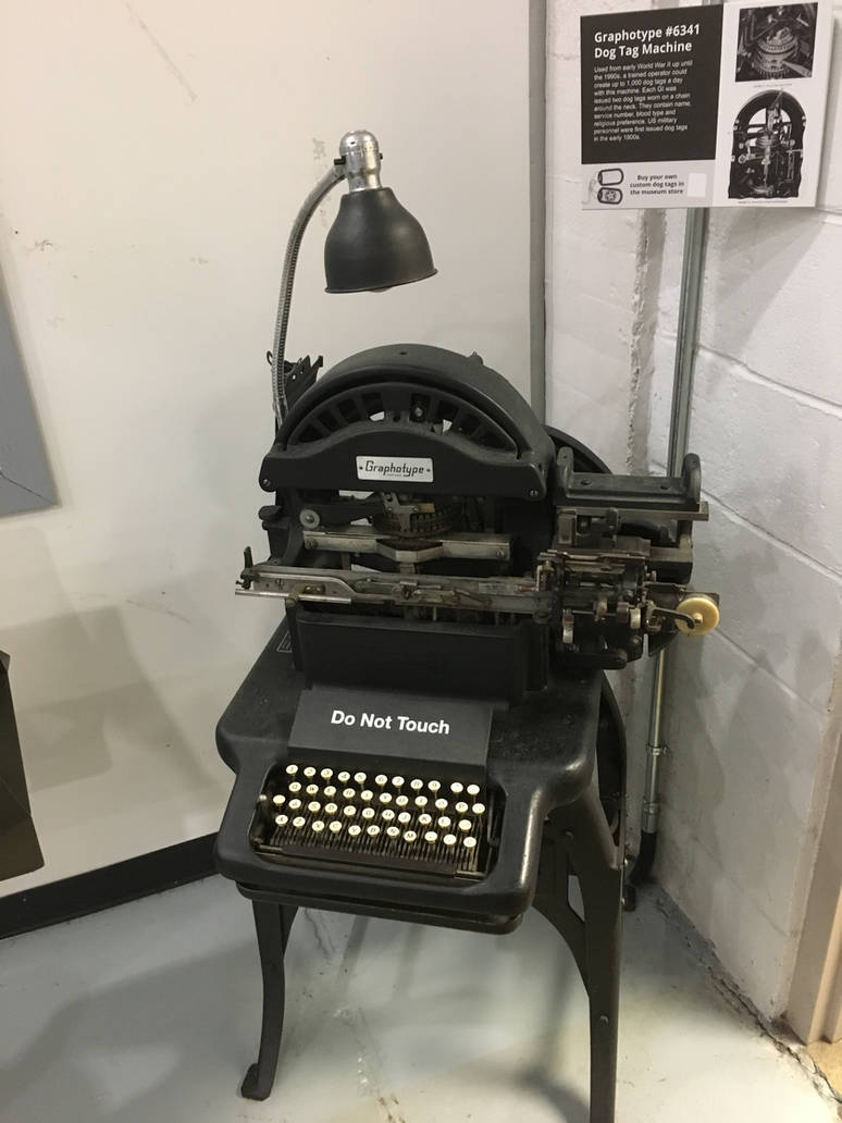 Graphotype Dog Tag Machine 6341 by rlkitterman on DeviantArt