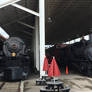 Norfolk and Western 6 and 1218 in Claytor Pavilion