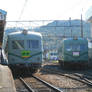 Nankai 21000s at Shin-Kanaya Station DSCN1832