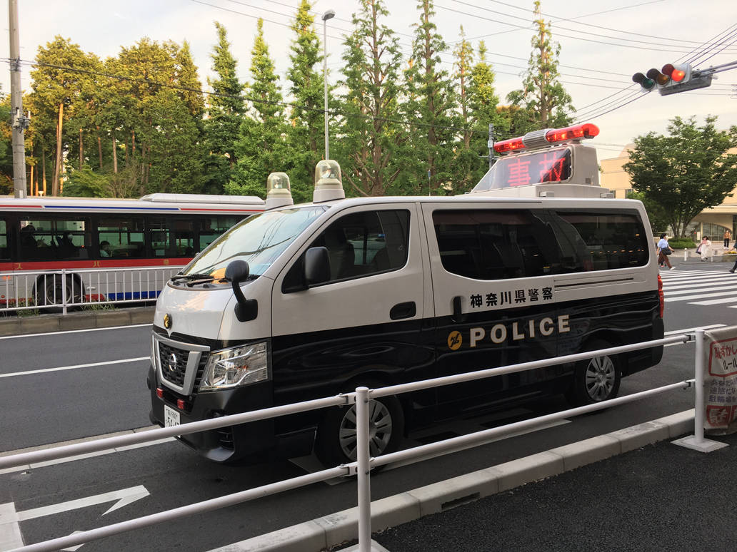 Japanese Police Riot Van Kanagawa Police Nissan Van at Hiyoshi Station by rlkitterman on DeviantArt