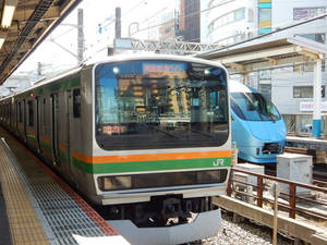 JR K-02 and Odakyu MSE 60051 at Fujisawa DSCN3879