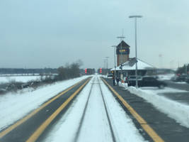 View of Fallowfield from VIA Train 51