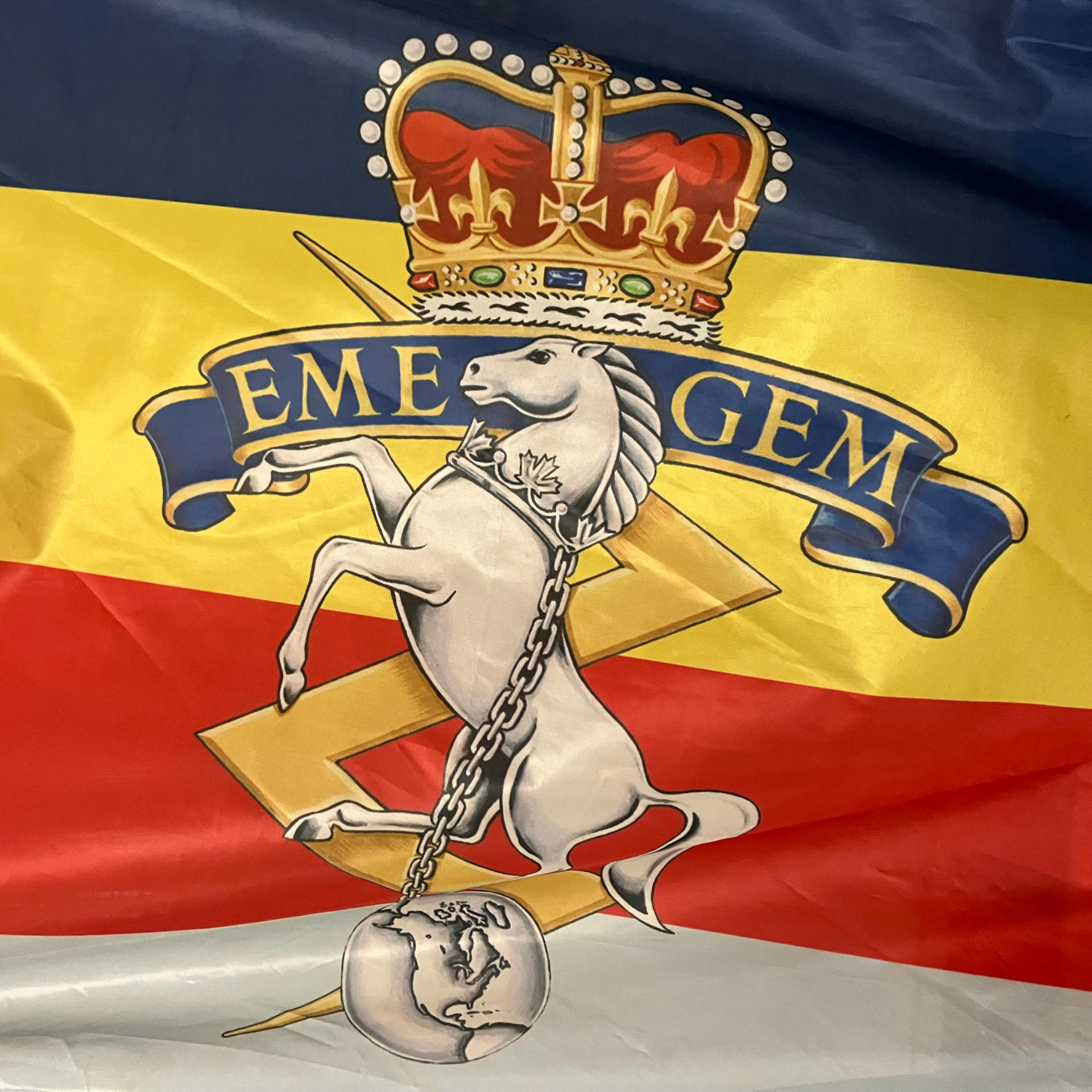 Rceme Logo Buy Canadian RCEME Branch Camp Flag Online | Printed & Sewn