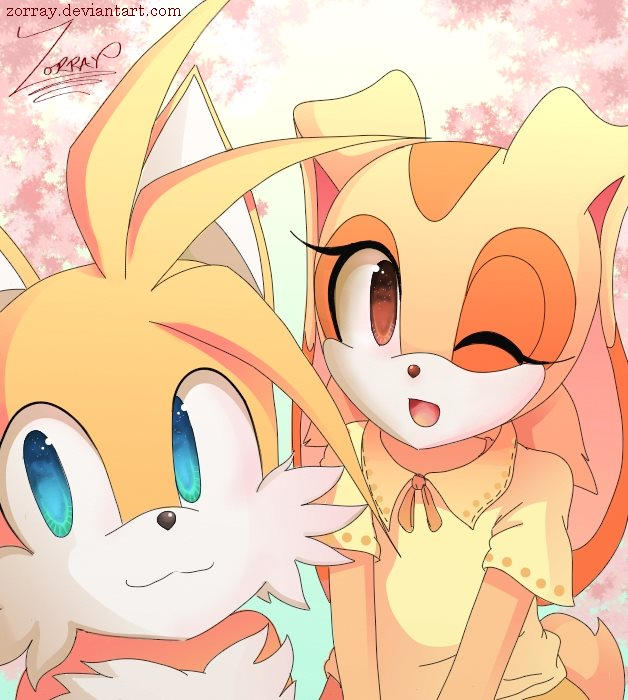 Tails and Cream by Zorray on DeviantArt