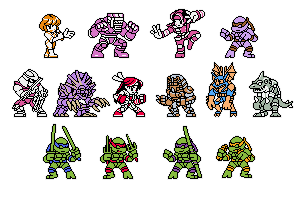 NGPC-style TMNT Tournament fighters