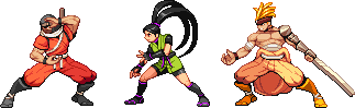 CPS2 Ninja Prophecy Chars.