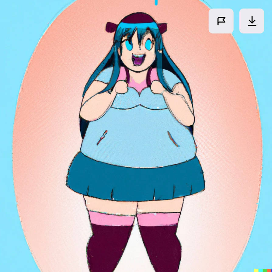 Fat anime girl by yeetadfadf on DeviantArt
