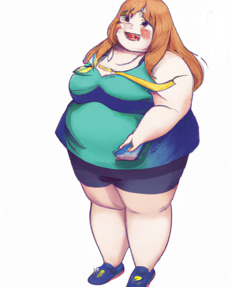 Fat anime girl by yeetadfadf on DeviantArt