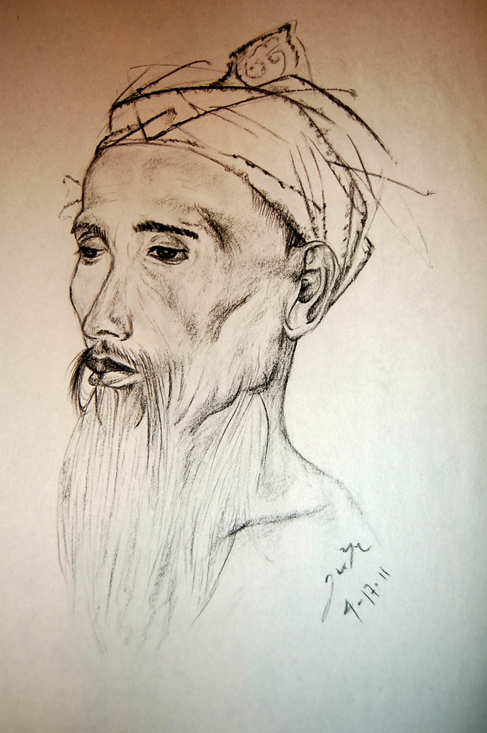 Sketch Of An Old Man